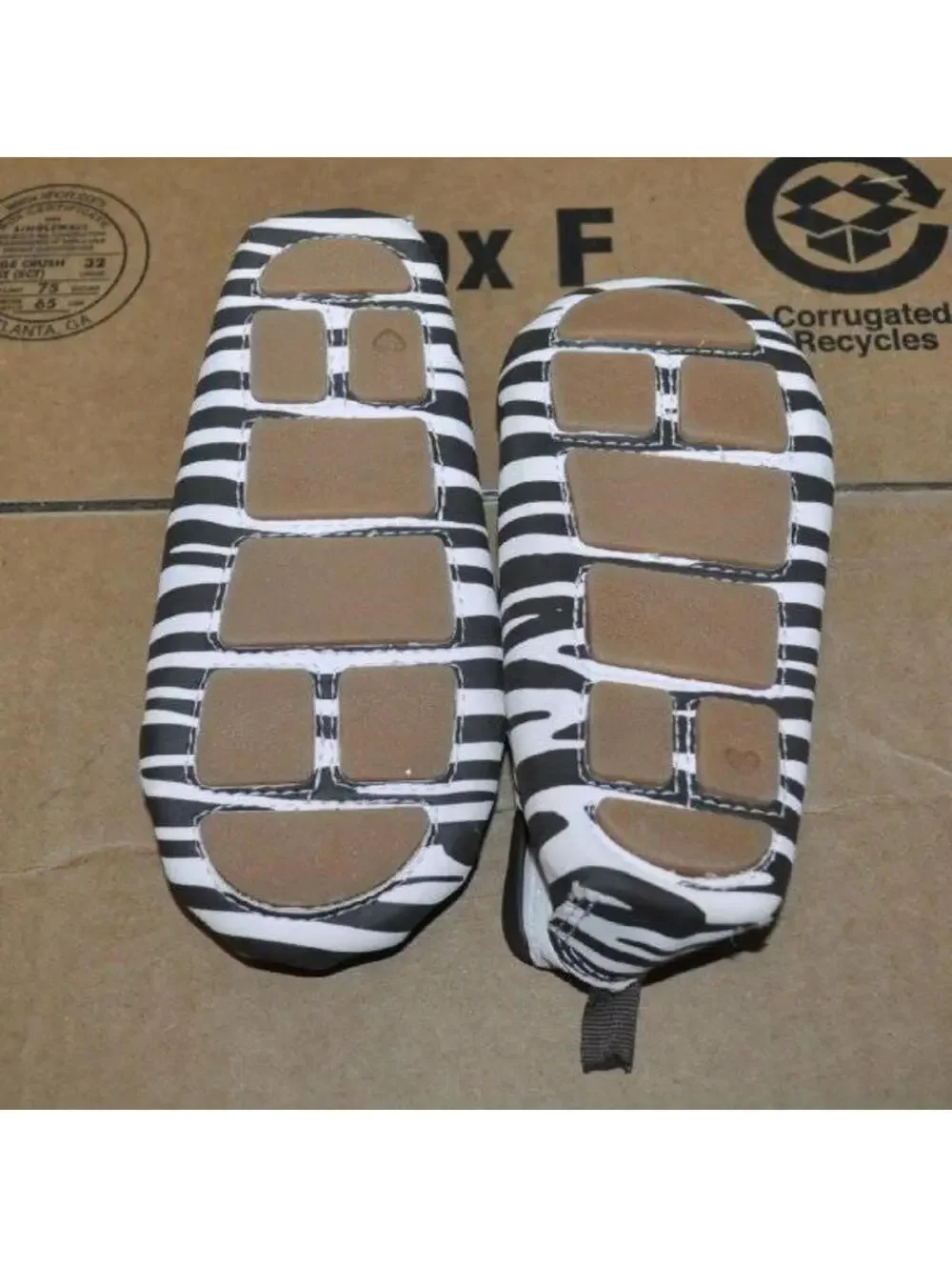 Baby Girls Moccasins Old Navy 2 Brown White Zebra Slip On Infant Girls Shoes
